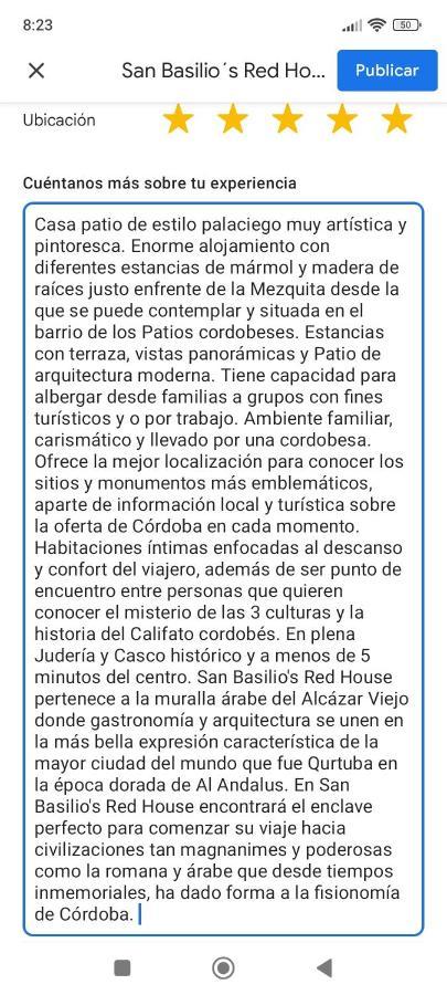 コルドバ San Basilio'S Red House Bed & Breakfast エクステリア 写真